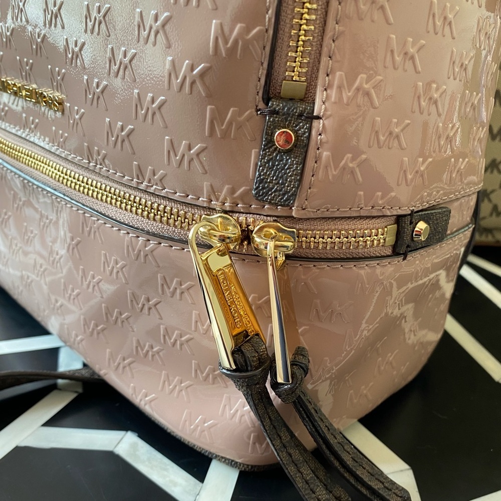 Micheal Kors Rhea Zip Logo Bookbag - Picture 5 of 13